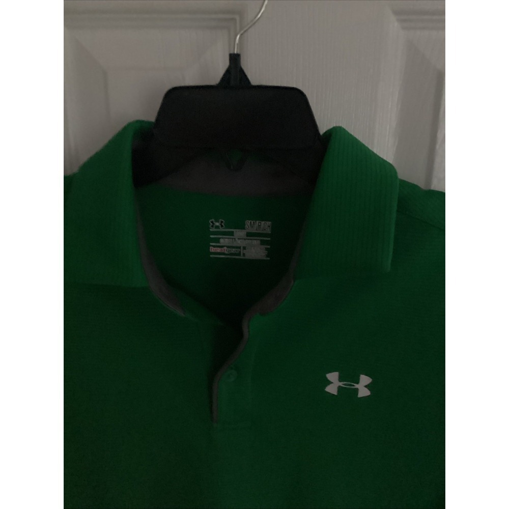Men's Under Armor‎ Polo  Shirt Green Size Small - Picture 4 of 6